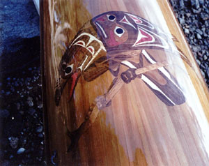 cedar strip kayak deck inlay