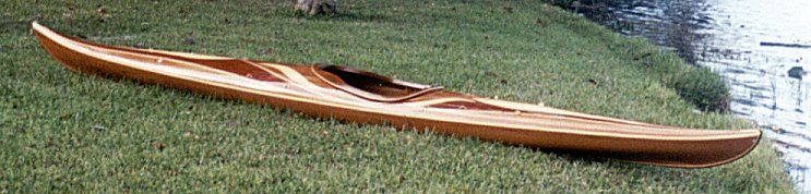 wooden kayak